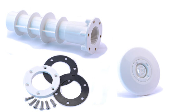 ABS Mauerdurchführungs Set weiß