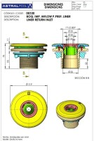 AstralPool ABS Einlaufdüse Multiflow ohne Gitter...