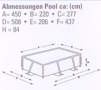 Intex Rechteck Pool Becken 450x220x85cm Schwimmbecken