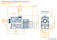 Badu Eco Touch Pro 230V 0,75KW