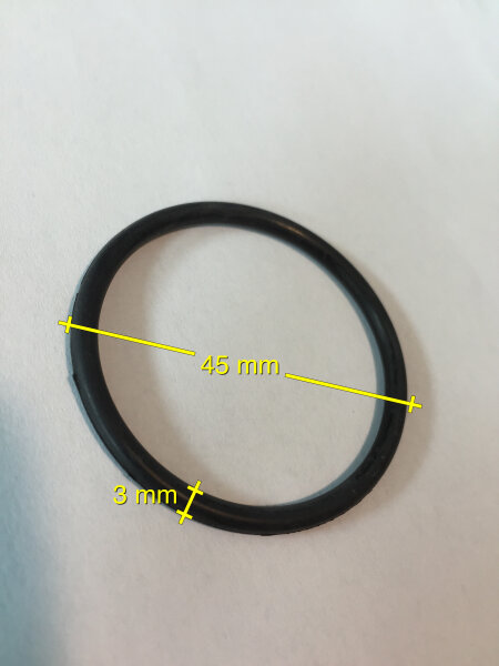 Dichtung, Ansaugung/transparenter Vorfilterdeckel Durchm: 45mm 3mm Stark