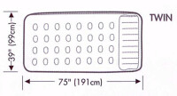 Intex Luftbett 191x99x47 cm Gästebett Bett elektrische Pumpe