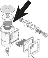 Siebkorb S1 Kunststoff, Ø 160 mm, Höhe 75 mm