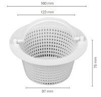 Siebkorb S1 Kunststoff, Ø 160 mm, Höhe 75 mm