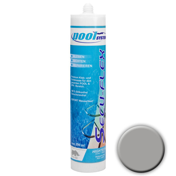 SECU-FLEX Unterwasserkleber grau 290ml von poolSYSTEM