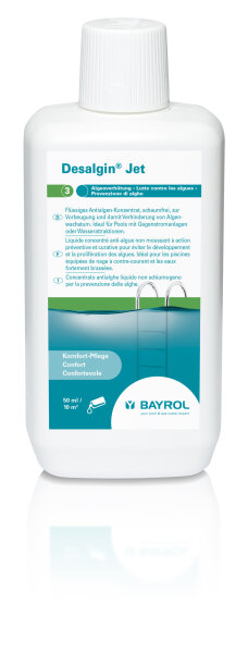 Desalgin Jet 1l flüssiges Algizid, schaumfrei, für Pools mit GSA und Wasserattraktionen
